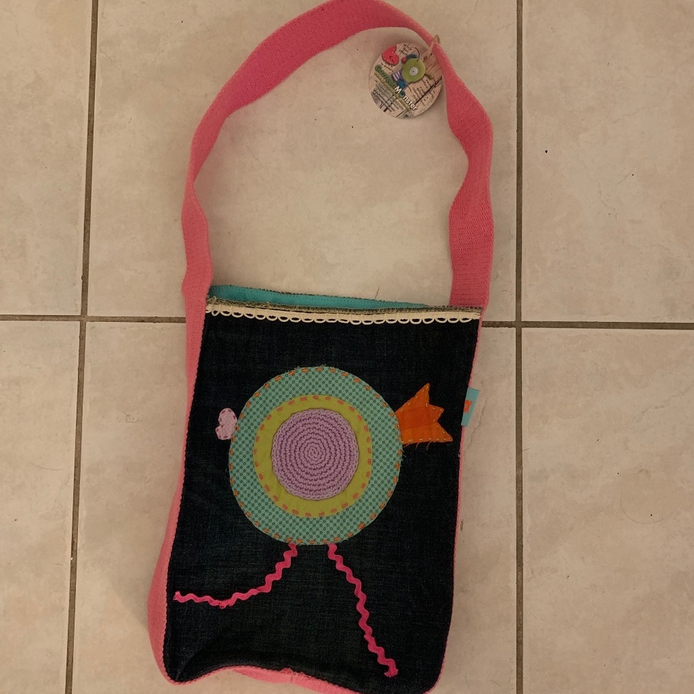Handmade Dark Blue Boho Denim Bag